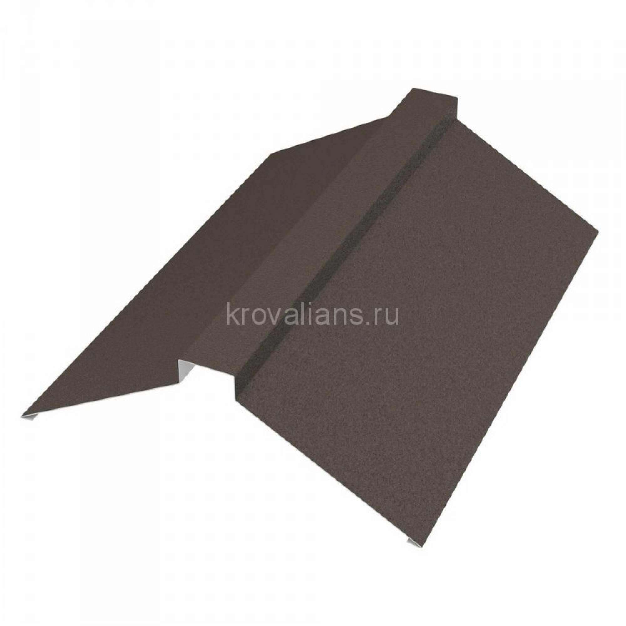 Конёк плоский 116х30х116х2000 мм PE Super Matt 0,45 мм Zn140 RR32