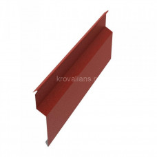 Пристенная планка накладная 30х20х50х20х2000мм PE Rooftop Matt 0,5 мм Zn180 RAL7016