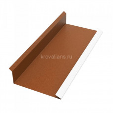 Торцевая планка внутренняя  35х118х2000мм PE Rooftop Matt 0,5 мм Zn180 RAL8017