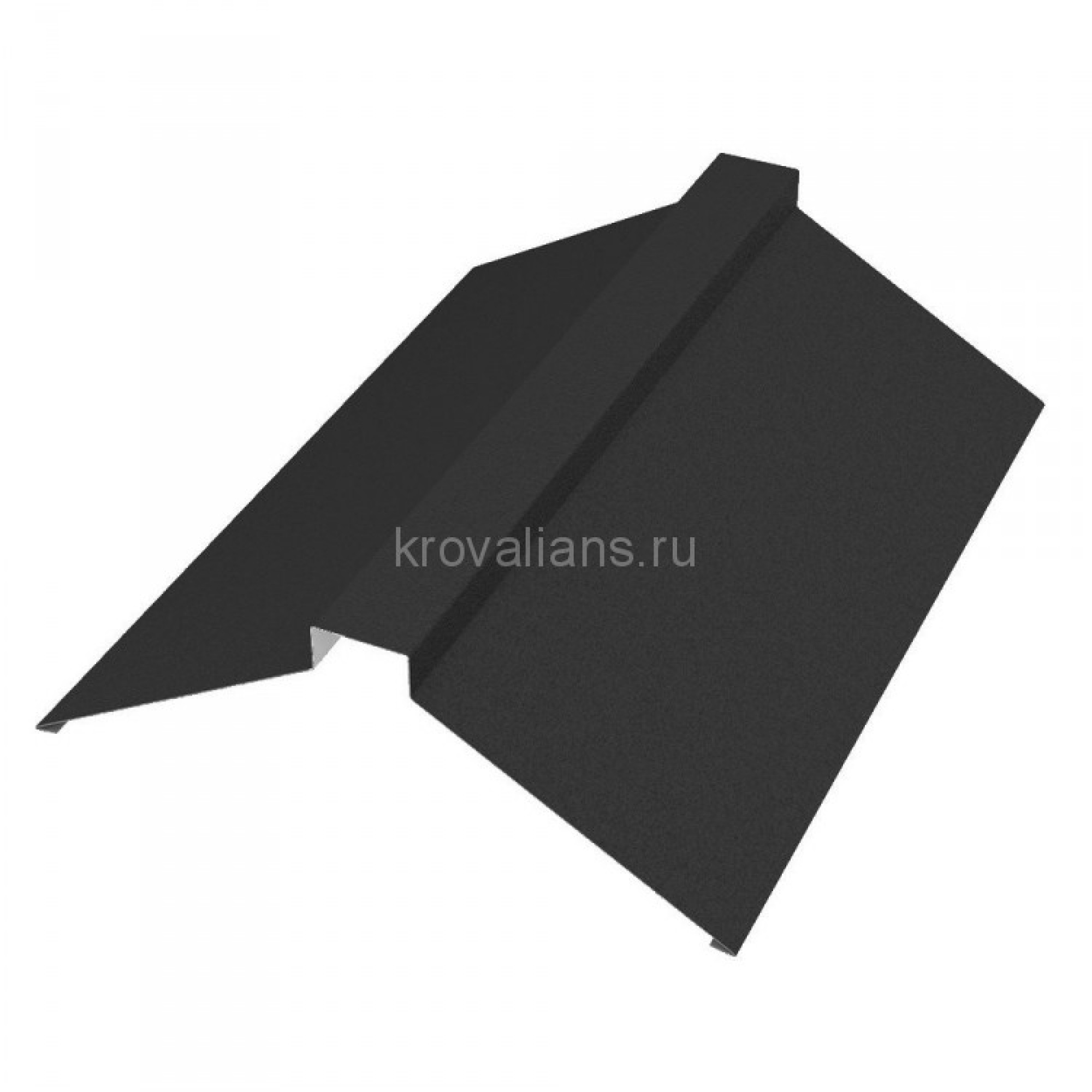 Конёк плоский 116х30х116х2000 мм PE Glance 0,5мм Zn 275 RR32