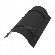 Конёк полукруглый  R120мм 1970мм PE Matt 0,5мм Zn 275 RR23
