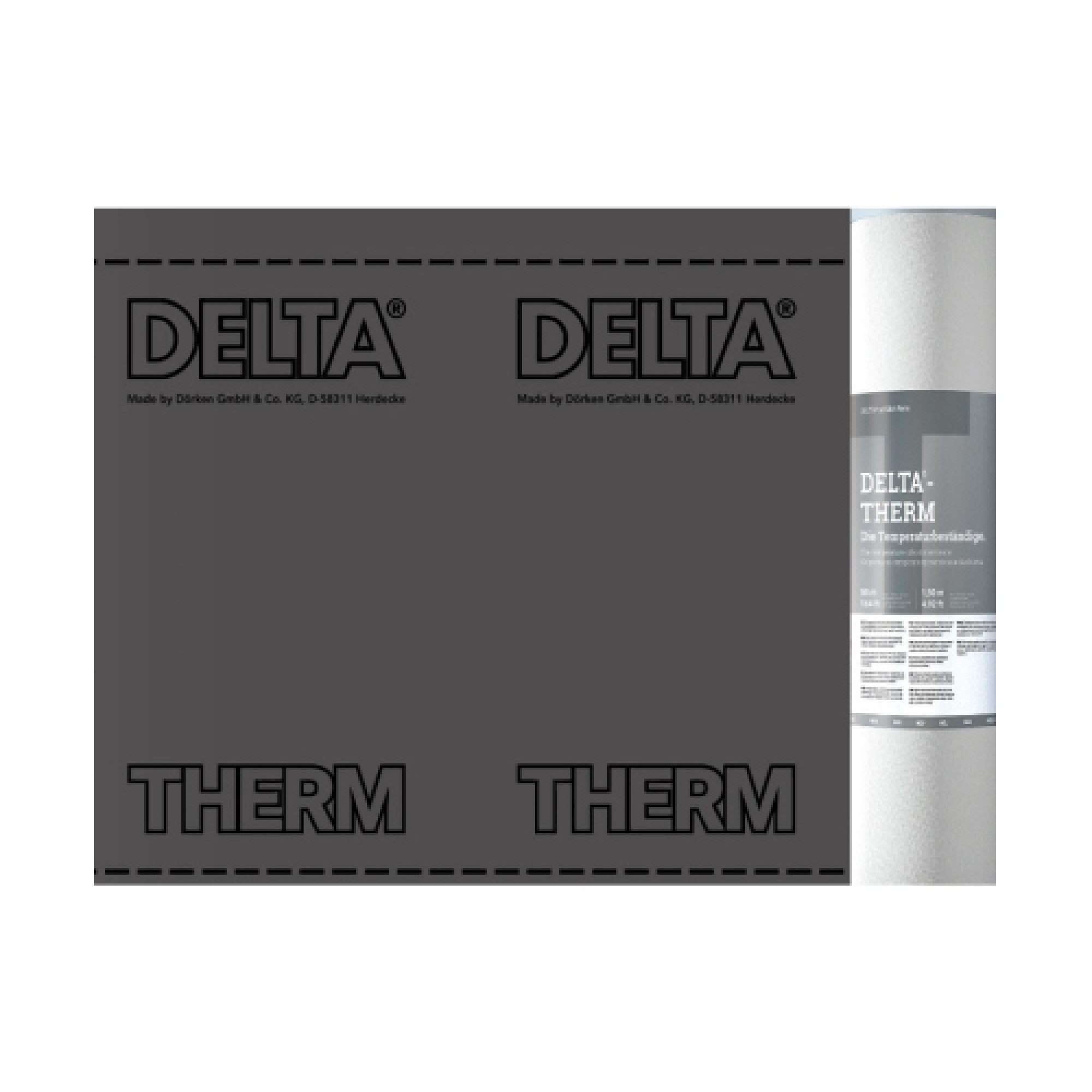 Delta-Therm Plus диффузионная термостойкая мембрана для металлических кровель с 2 зонами проклейки