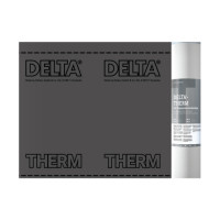 Delta-Therm Plus диффузионная термостойкая мембрана для металлических кровель с 2 зонами проклейки