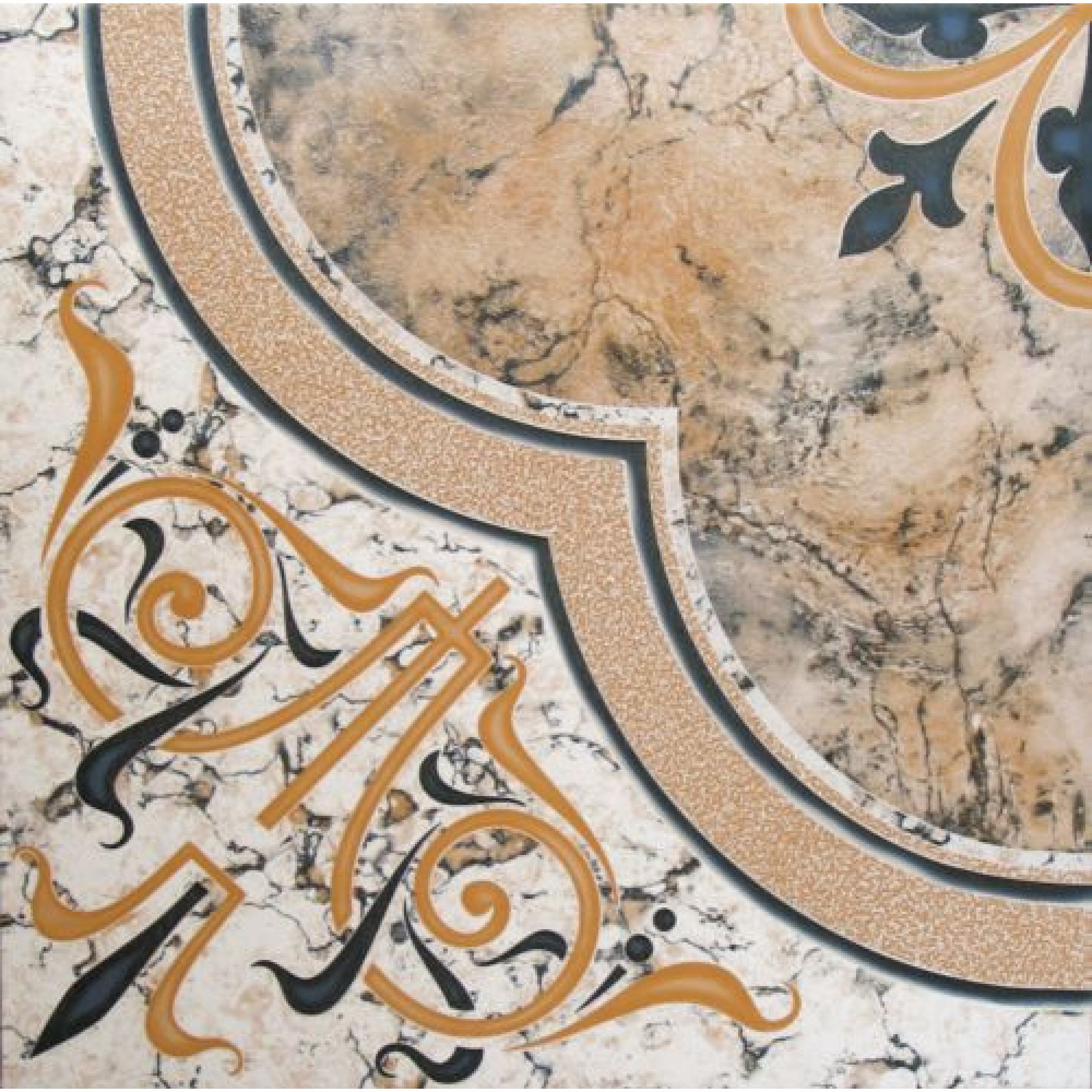 Напольная плитка «Beryoza Ceramica», Венеция бежевая, 41.8×41.8