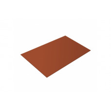 Плоский лист 0,5 GreenCoat Pural BT с пленкой RR 750 кирпично-красный (RAL 8004 терракота)