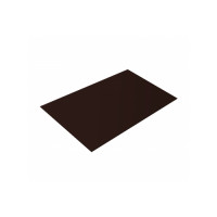Плоский лист 0,5 Satin с пленкой RAL 8017 шоколад