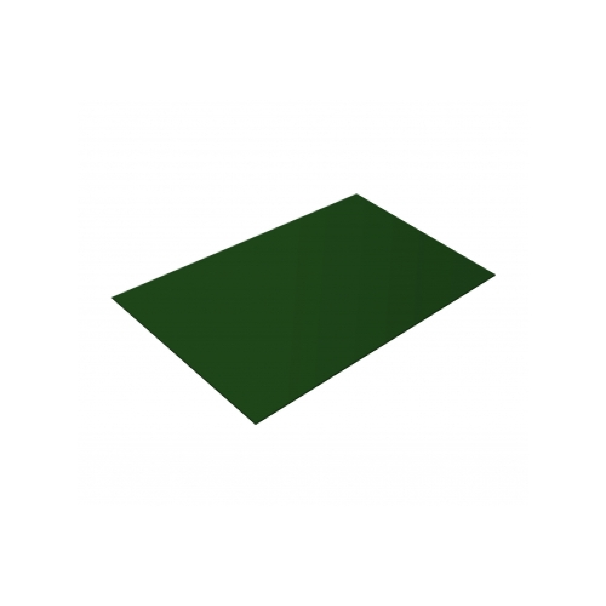 Плоский лист 0,5 Satin с пленкой RAL 6005 зеленый мох