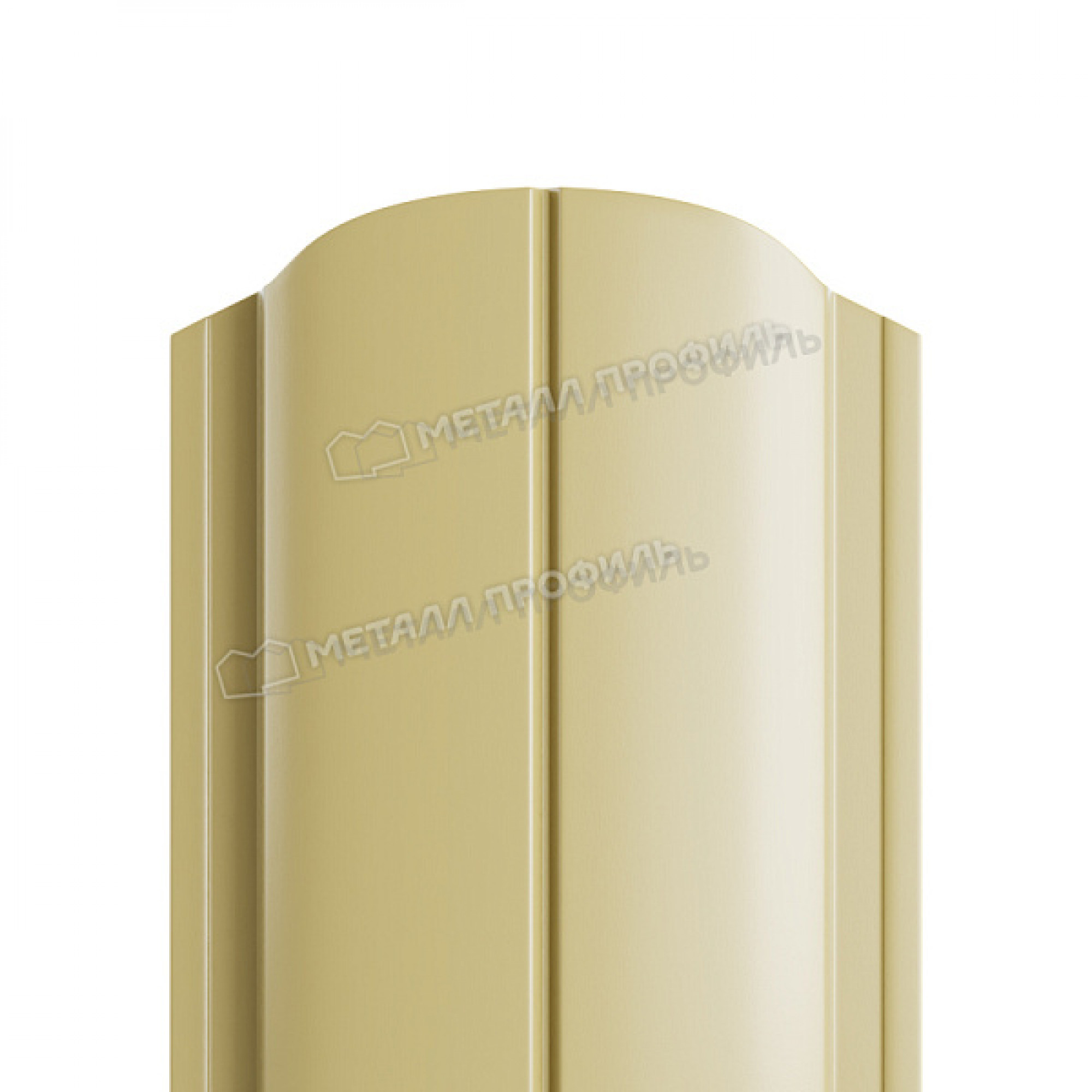 Штакетник металлический МЕТАЛЛ ПРОФИЛЬ ELLIPSE-O 19х126 NormanMP (ПЭ-01-1014-0.5)