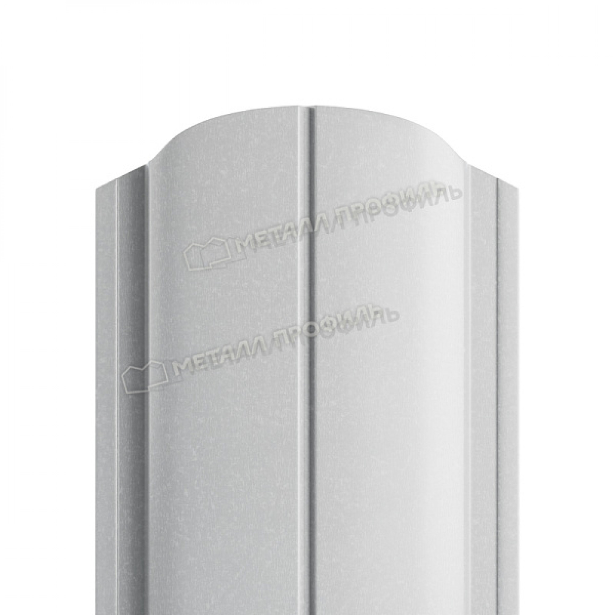 Штакетник металлический МЕТАЛЛ ПРОФИЛЬ ELLIPSE-O 19х126 NormanMP (ПЭ-01-9006-0.5)