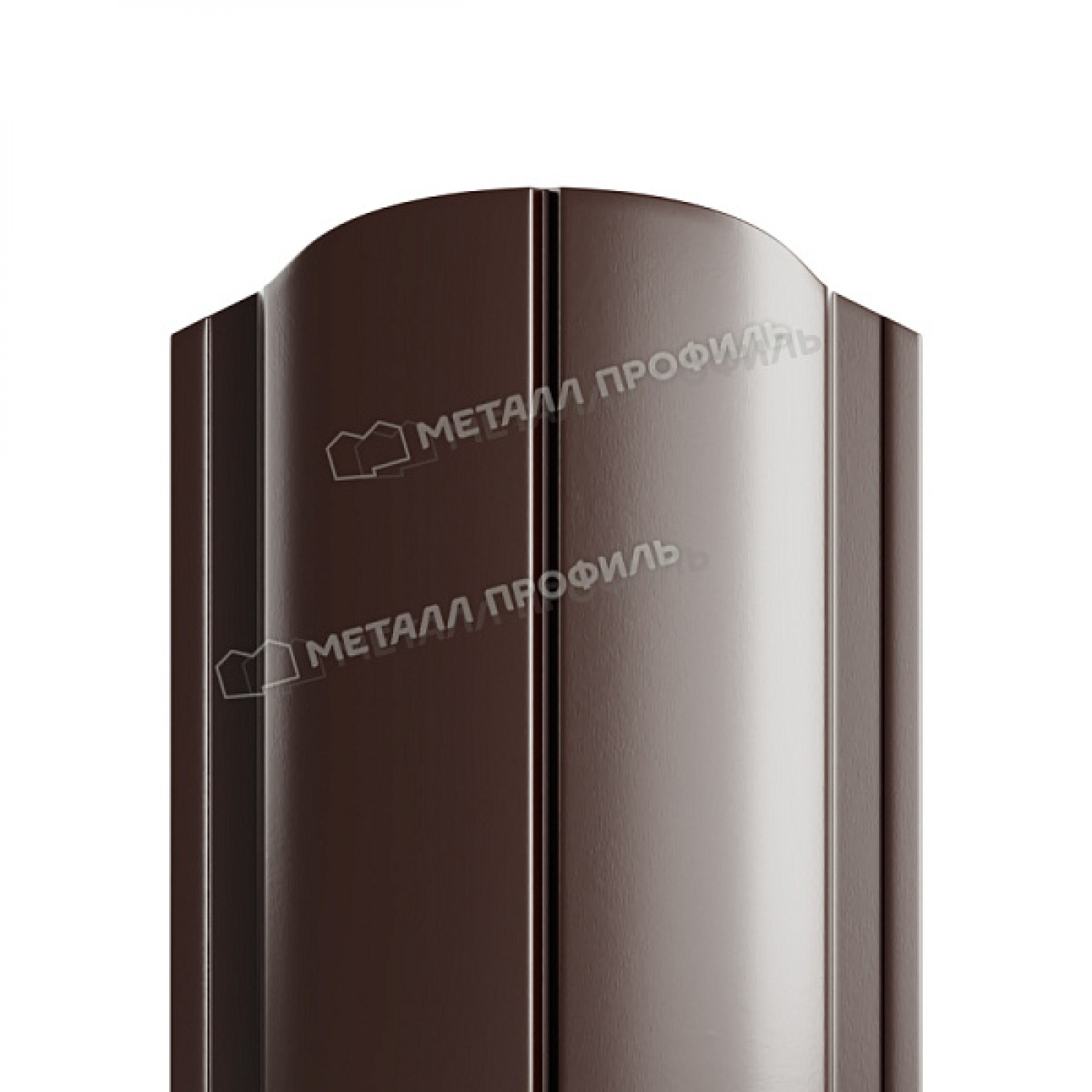 Штакетник металлический МЕТАЛЛ ПРОФИЛЬ ELLIPSE-O 19х126 NormanMP (ПЭ-01-RR32-0.5)