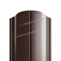 Штакетник металлический МЕТАЛЛ ПРОФИЛЬ ELLIPSE-O 19х126 NormanMP (ПЭ-01-RR32-0.5)