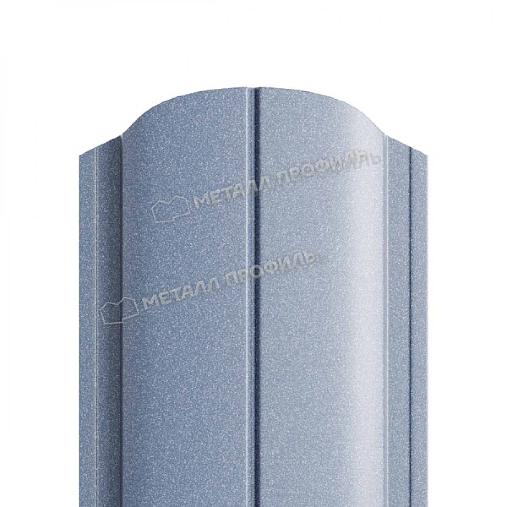Штакетник металлический МЕТАЛЛ ПРОФИЛЬ ELLIPSE-O 19х126 (PURMAN-20-Galmei-0.5)