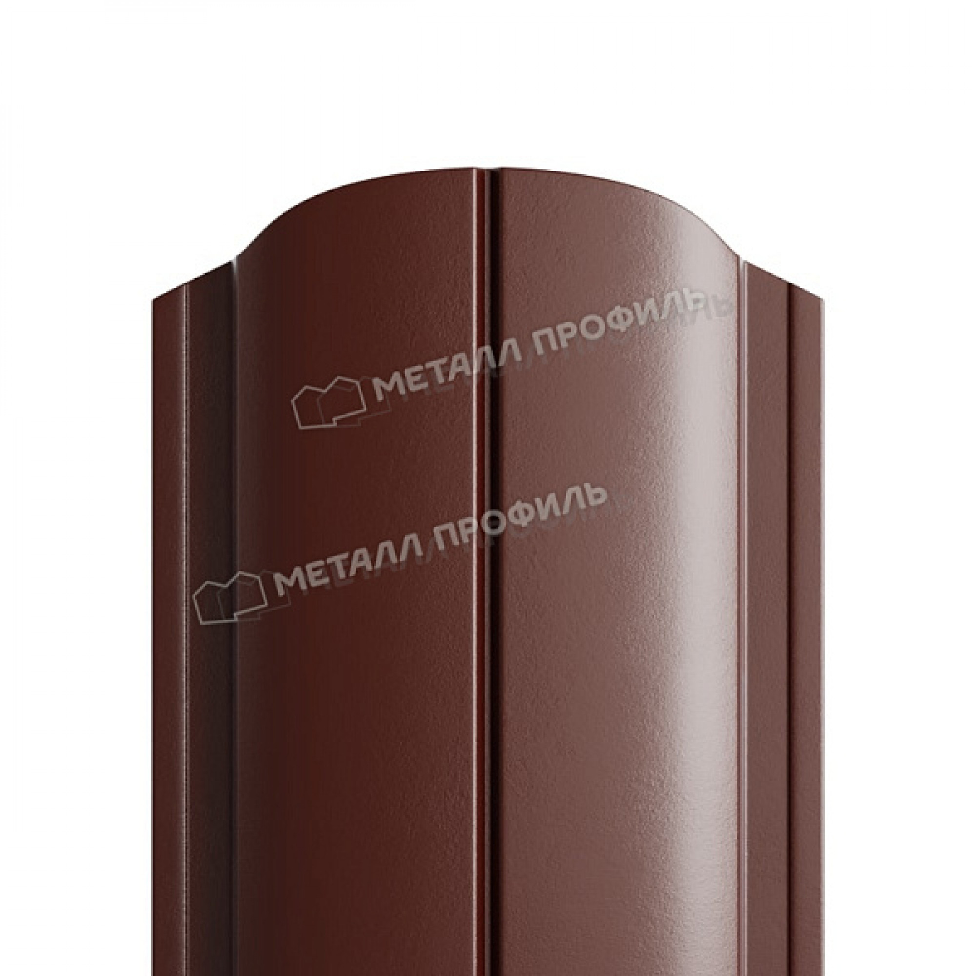 Штакетник металлический МЕТАЛЛ ПРОФИЛЬ ELLIPSE-O 19х126 (PURMAN-20-8017-0.5)