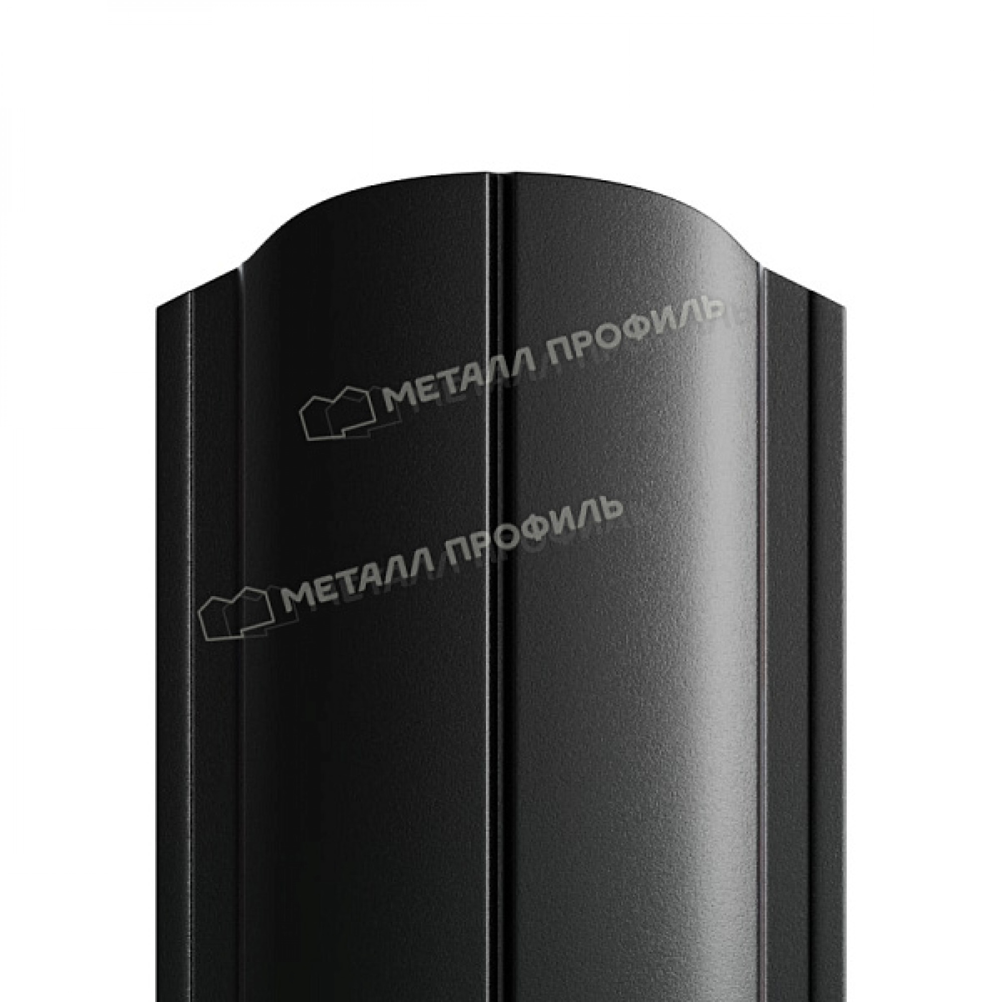 Штакетник металлический МЕТАЛЛ ПРОФИЛЬ ELLIPSE-O 19х126 (PURMAN-20-9005-0.5)