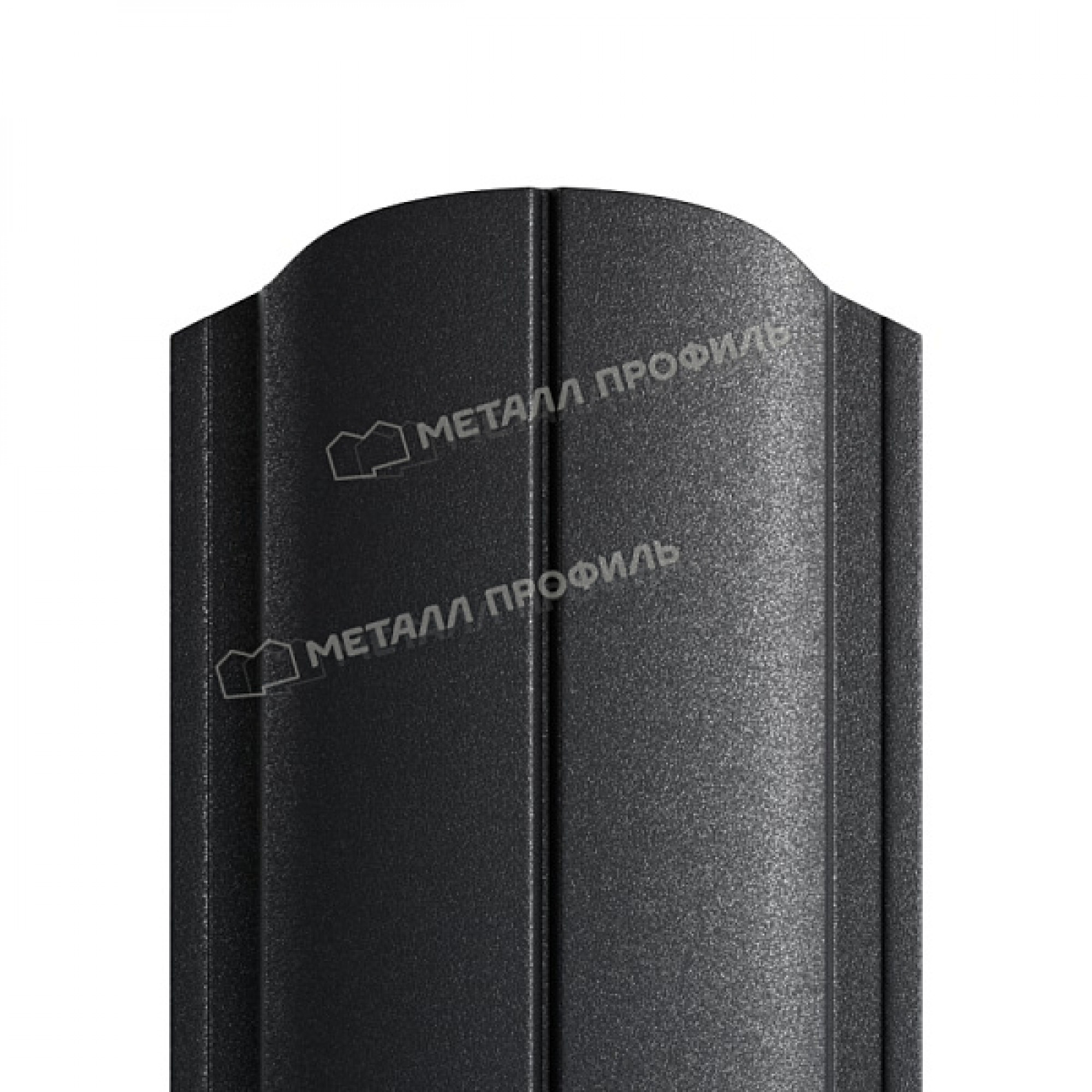 Штакетник металлический МЕТАЛЛ ПРОФИЛЬ ELLIPSE-O 19х126 (VikingMP E-20-9005-0.5)