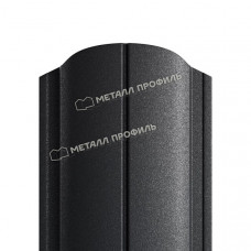 Штакетник металлический МЕТАЛЛ ПРОФИЛЬ ELLIPSE-O 19х126 (VALORI-20-DarkGrey-0.5)