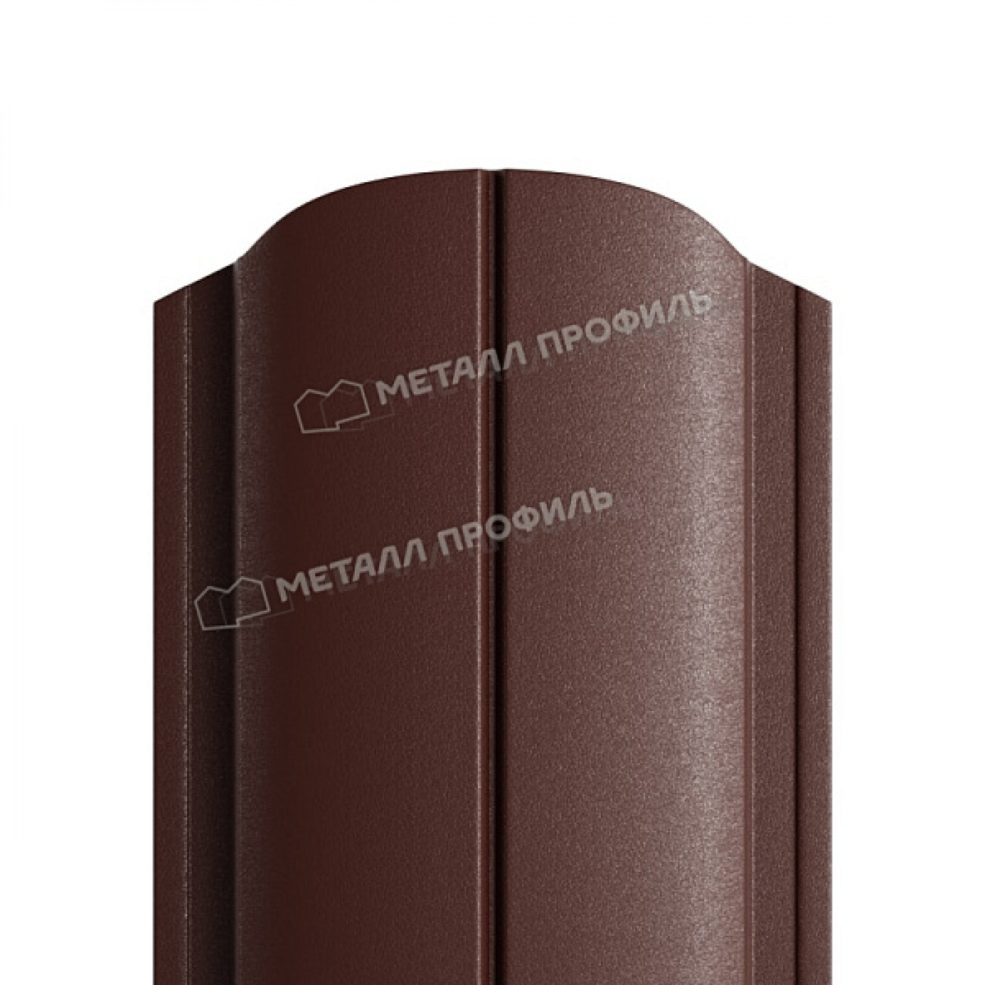 Штакетник металлический МЕТАЛЛ ПРОФИЛЬ ELLIPSE-O 19х126 (VikingMP-01-8017-0.45)