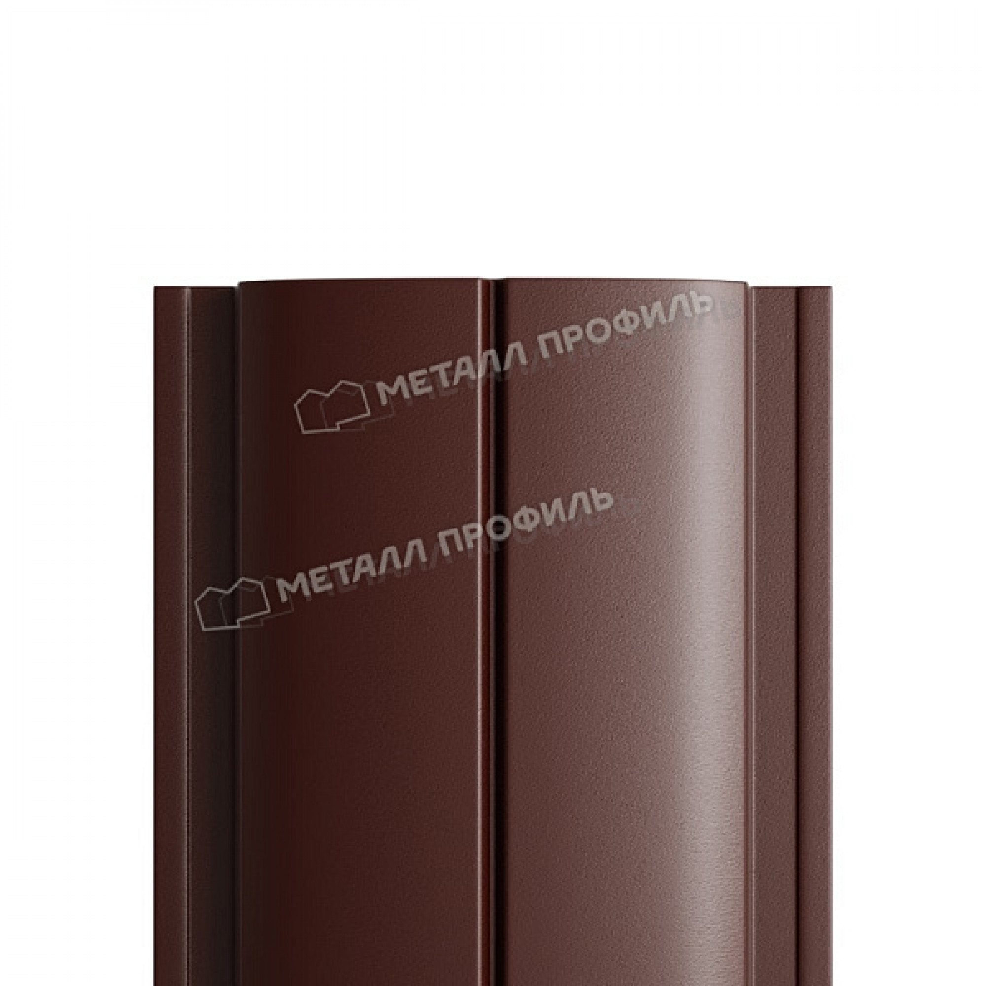 Штакетник металлический МЕТАЛЛ ПРОФИЛЬ ELLIPSE-T 19х126 (PURETAN-20-8017-0.5)