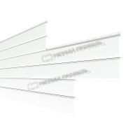 Сайдинг МЕТАЛЛ ПРОФИЛЬ Lбрус-XL-14х335 NormanMP (ПЭ-01-9003-0.5)