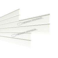 Сайдинг МЕТАЛЛ ПРОФИЛЬ Lбрус-XL-Н-14х335 (PURMAN-20-9010-0.5)
