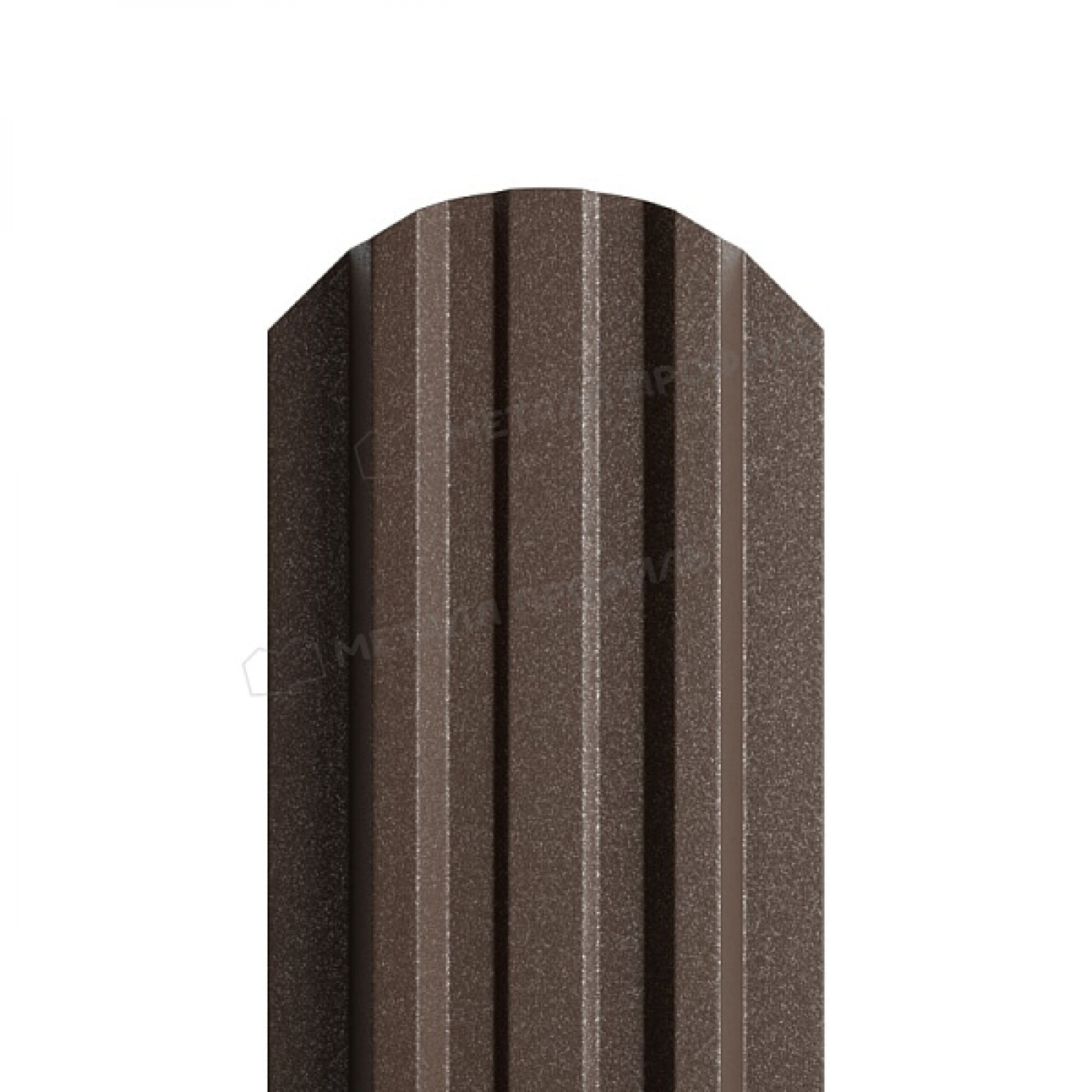 Штакетник металлический МЕТАЛЛ ПРОФИЛЬ LАNE-O 16,5х99 (VikingMP E-20-8019-0.5)