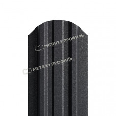 Штакетник металлический МЕТАЛЛ ПРОФИЛЬ LАNE-O 16,5х99 (VALORI-20-DarkGrey-0.5)