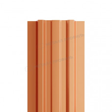 Штакетник металлический МЕТАЛЛ ПРОФИЛЬ LАNE-T 16,5х99 (AGNETA-03-Copper\Copper-0.5)