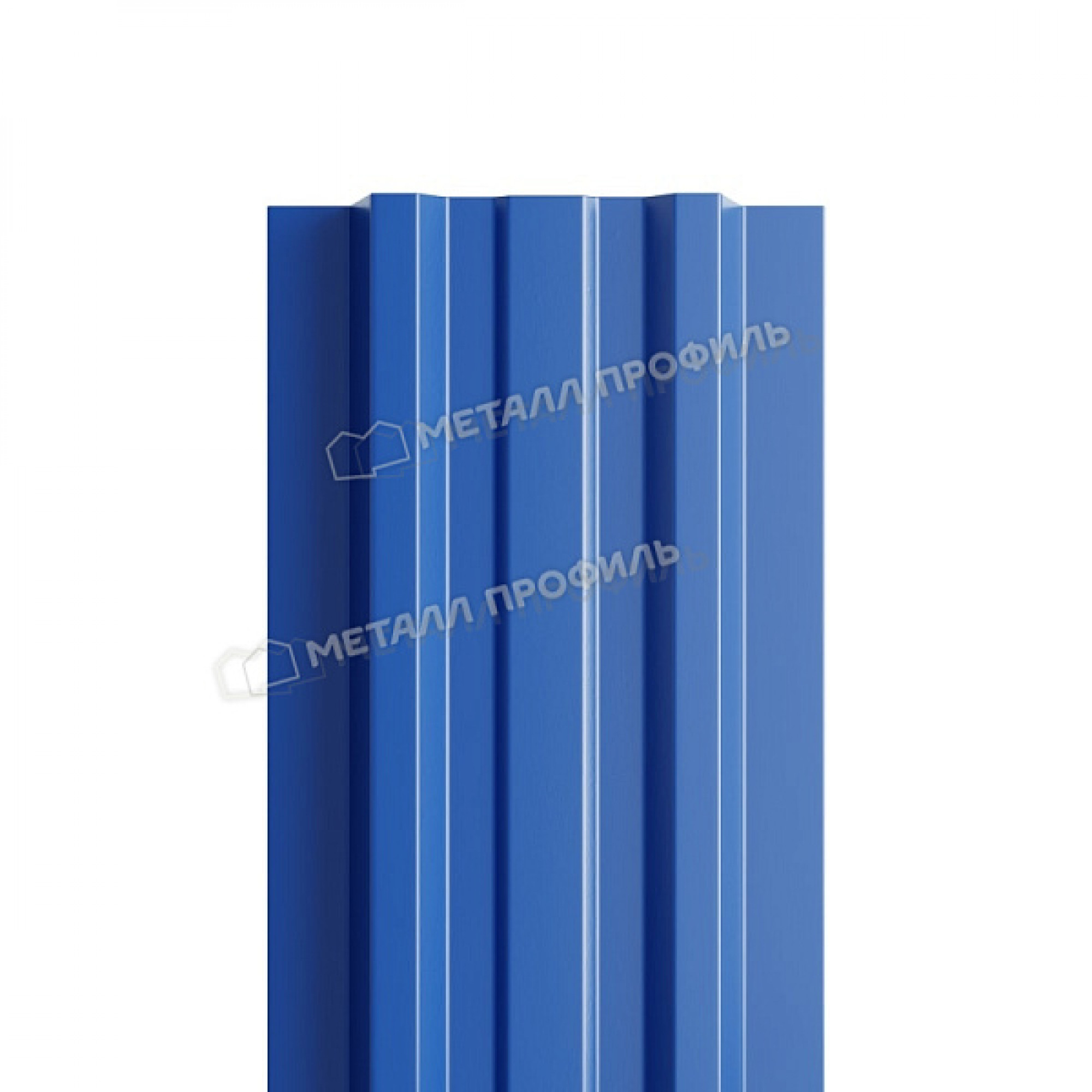 Штакетник металлический МЕТАЛЛ ПРОФИЛЬ LАNE-T 16,5х99 (PURMAN-20-5005-0.5)