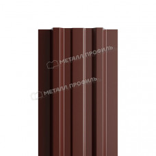 Штакетник металлический МЕТАЛЛ ПРОФИЛЬ LАNE-T 16,5х99 NormanMP (ПЭ-01-8017-0.5)