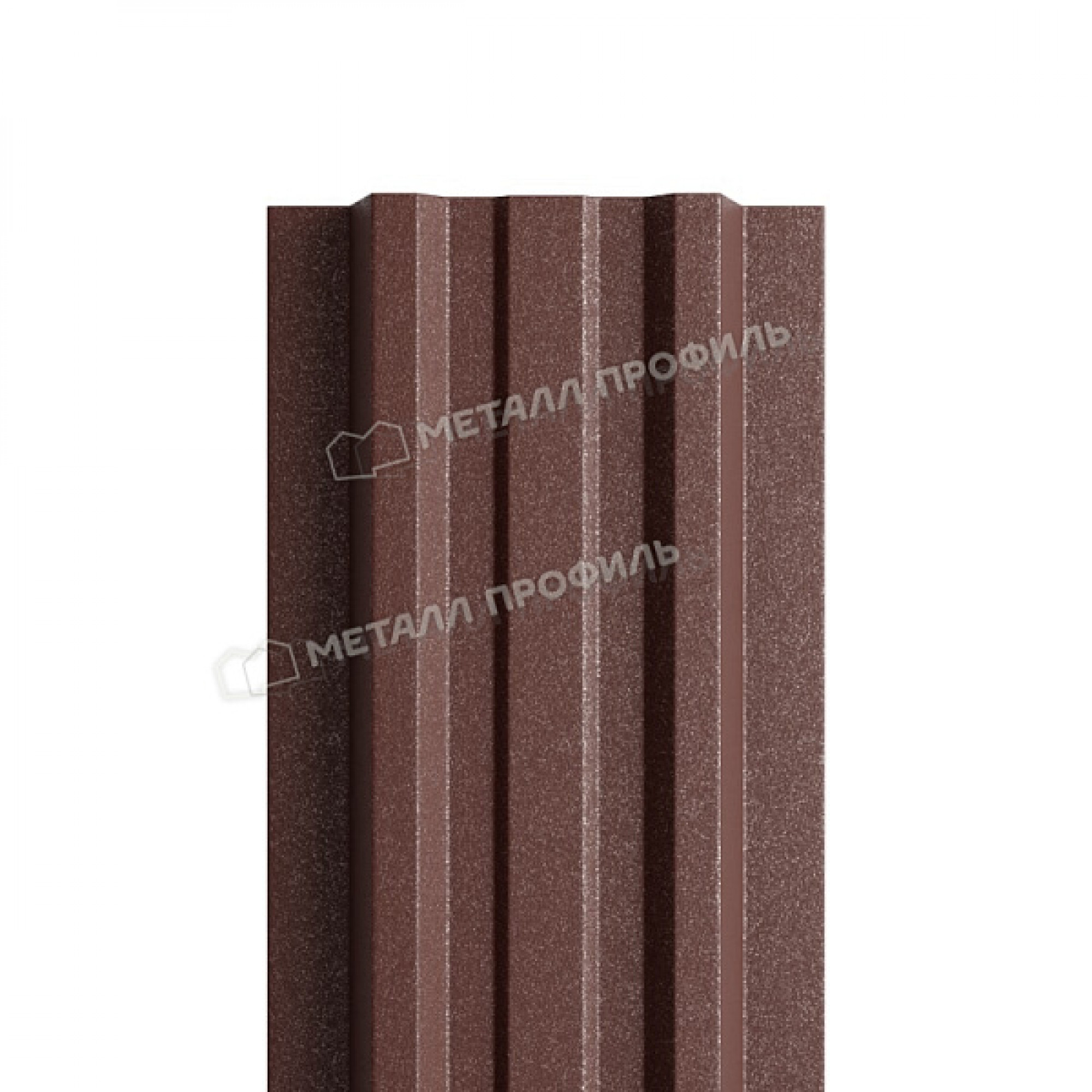 Штакетник металлический МЕТАЛЛ ПРОФИЛЬ LАNE-T 16,5х99 (VikingMP E-20-8017-0.5)
