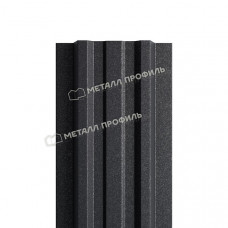 Штакетник металлический МЕТАЛЛ ПРОФИЛЬ LАNE-T 16,5х99 (VALORI-20-DarkGrey-0.5)