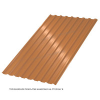 Профлист МЕТАЛЛ ПРОФИЛЬ МП-20x1100-R (AGNETA_Д-20-Copper-0,5)