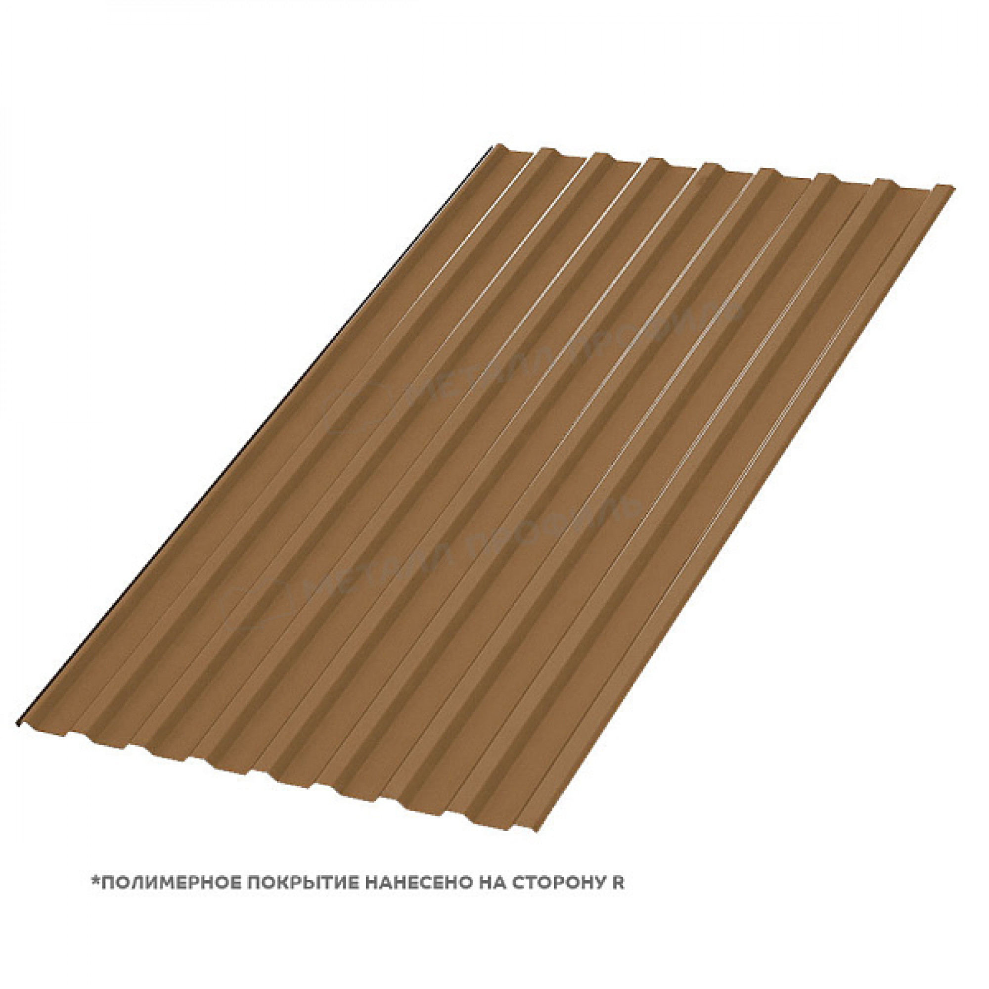 Профлист МЕТАЛЛ ПРОФИЛЬ МП-20x1100-R (PURMAN-20-Argillite-0,5)
