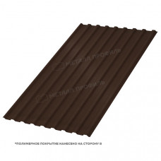 Профлист МЕТАЛЛ ПРОФИЛЬ МП-20х1100-B (VALORI-20-Brown-0,5)