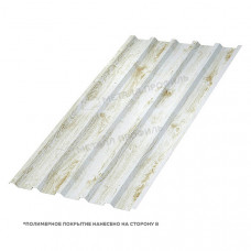 Профлист МЕТАЛЛ ПРОФИЛЬ МП-35х1035-A (ECOSTEEL_MA-01-Беленый Дуб-0,5)