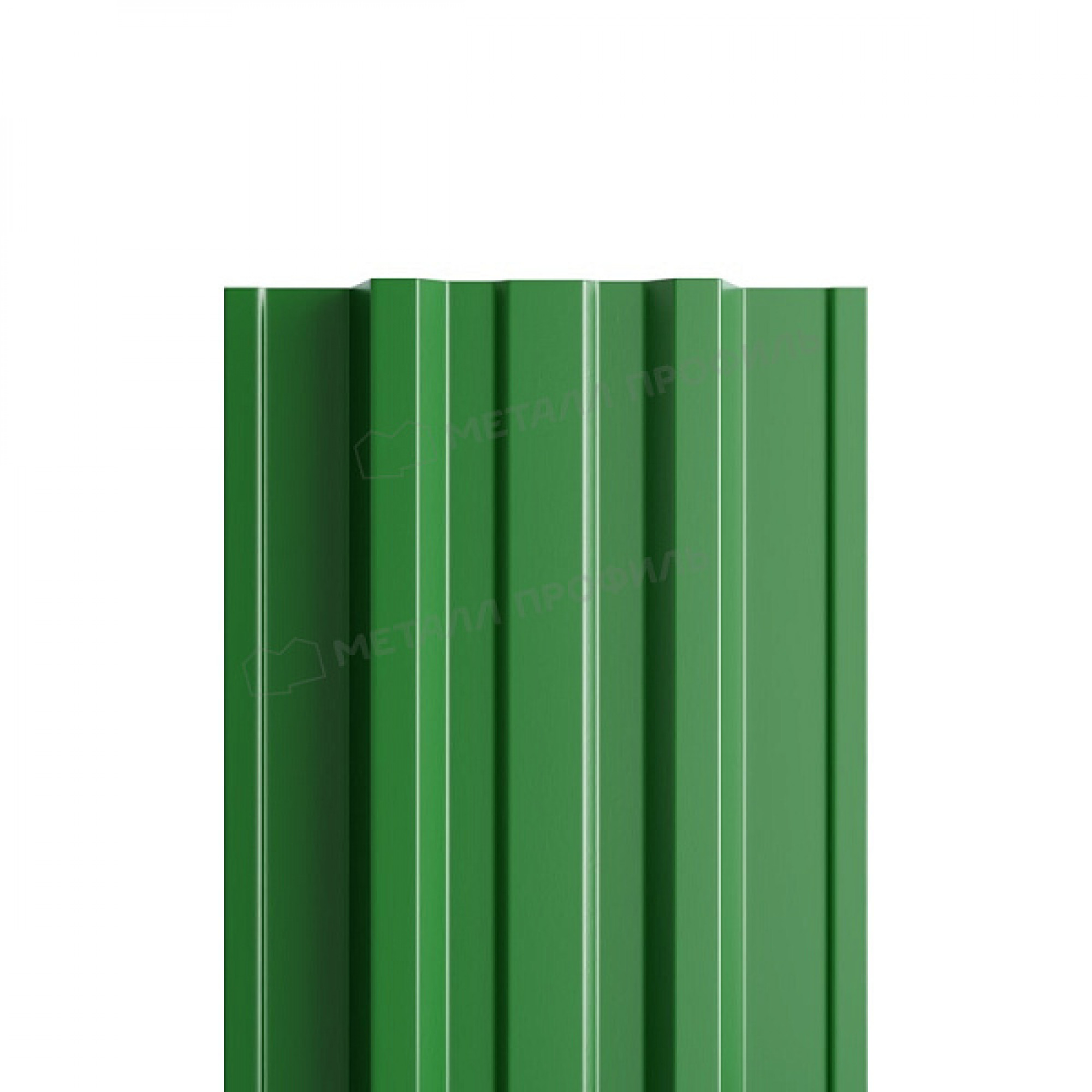 Штакетник металлический МЕТАЛЛ ПРОФИЛЬ TRAPEZE-T 16,5х118 NormanMP (ПЭ-01-6002-0.5)