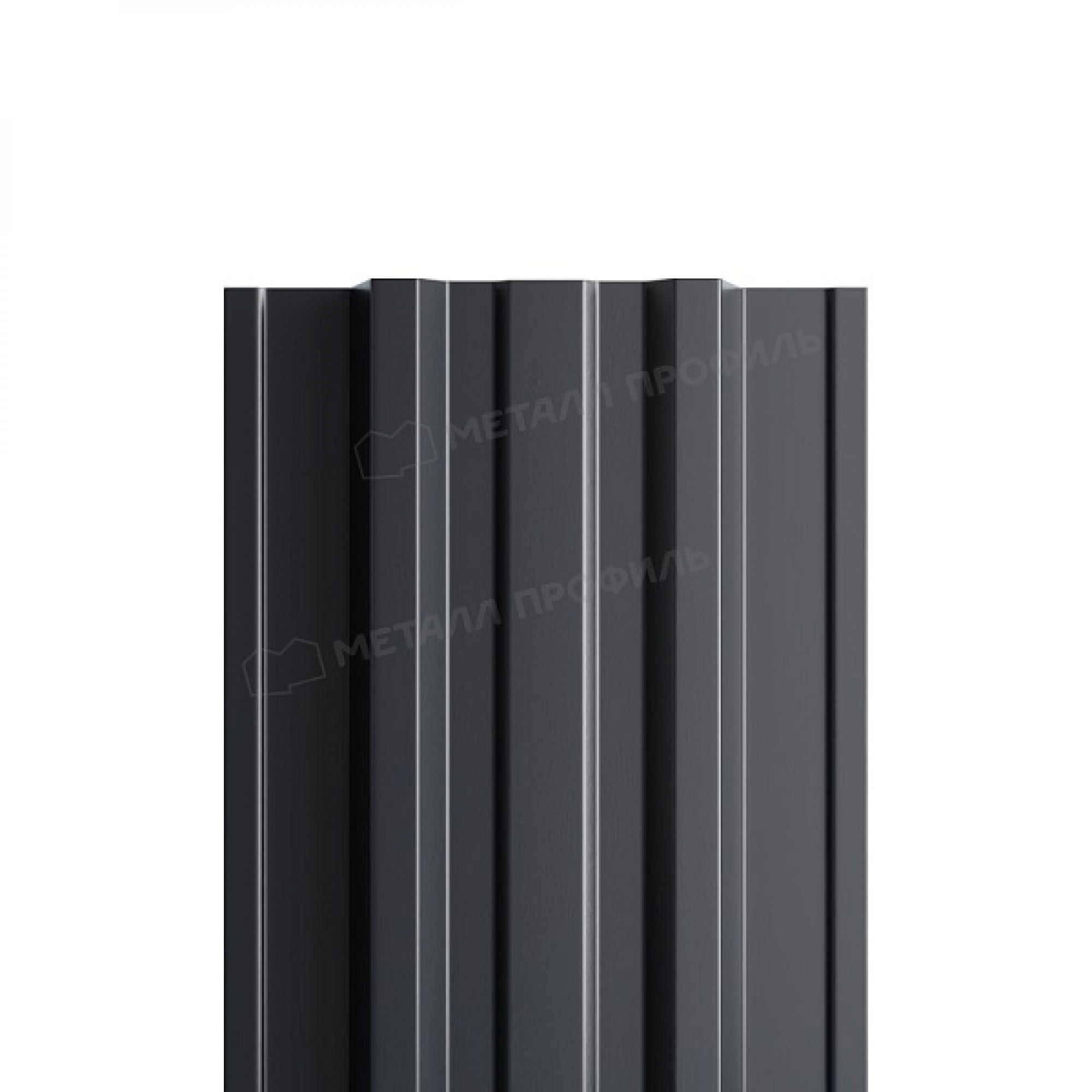 Штакетник металлический МЕТАЛЛ ПРОФИЛЬ TRAPEZE-T 16,5х118 NormanMP (ПЭ-01-7024-0.5)