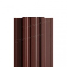Штакетник металлический МЕТАЛЛ ПРОФИЛЬ TRAPEZE-T 16,5х118 (ПЭ-01-8017-0.4)