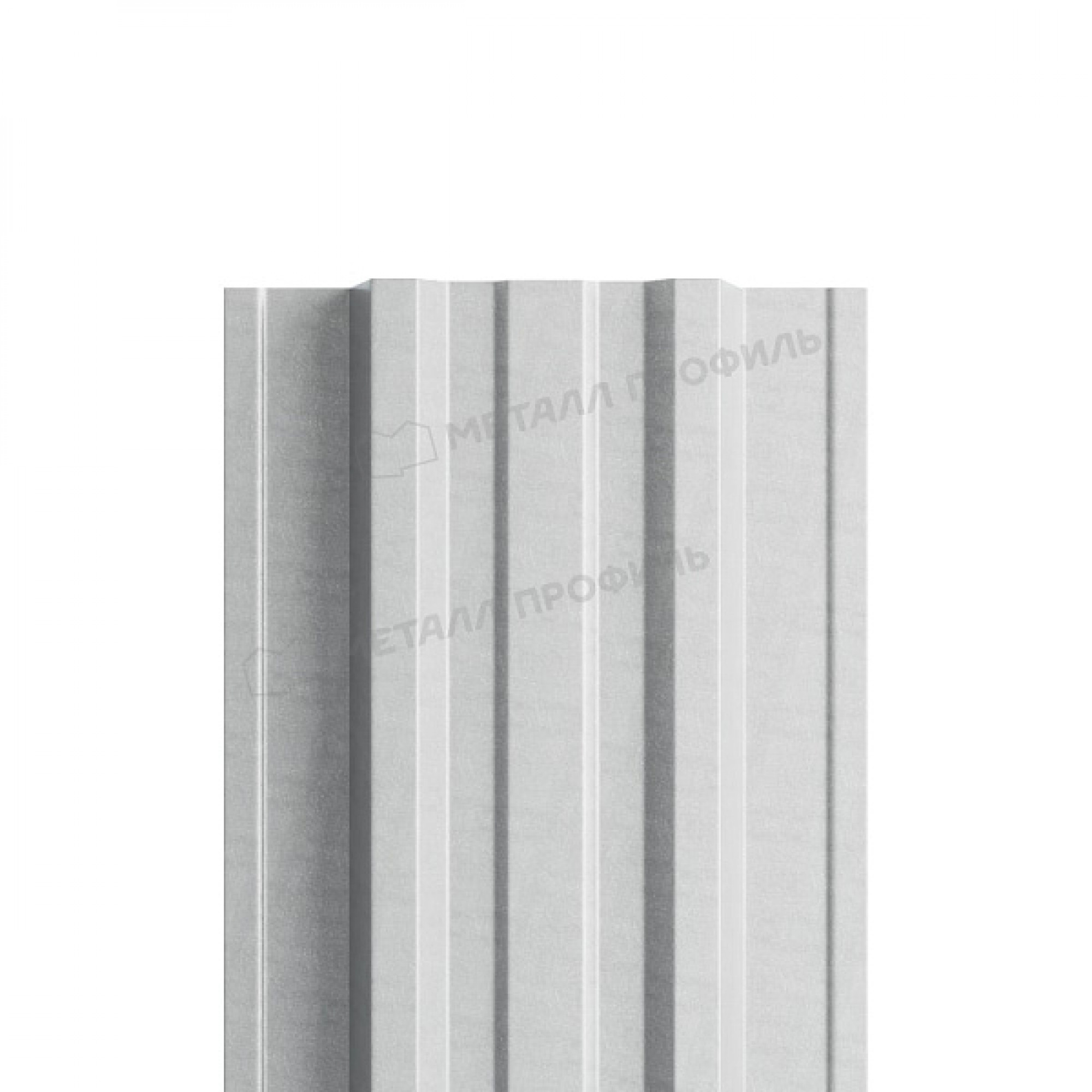 Штакетник металлический МЕТАЛЛ ПРОФИЛЬ TRAPEZE-T 16,5х118 NormanMP (ПЭ-01-9006-0.5)