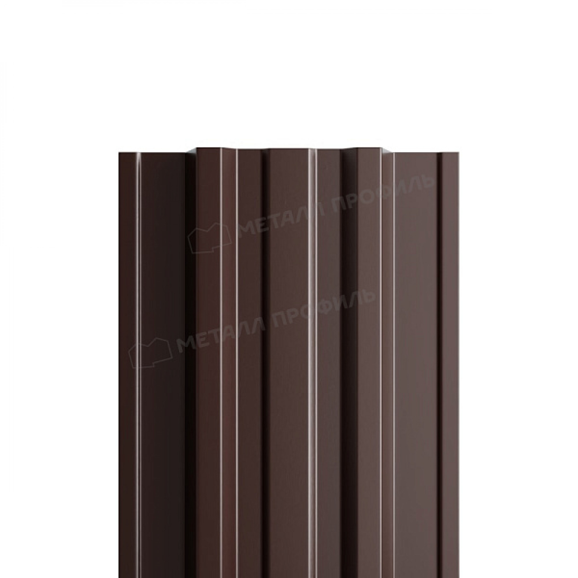 Штакетник металлический МЕТАЛЛ ПРОФИЛЬ TRAPEZE-T 16,5х118 NormanMP (ПЭ-01-RR32-0.5)