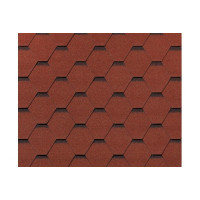RoofShield черепица Классик Стандарт (3м2) Кирпично-красный с оттенением