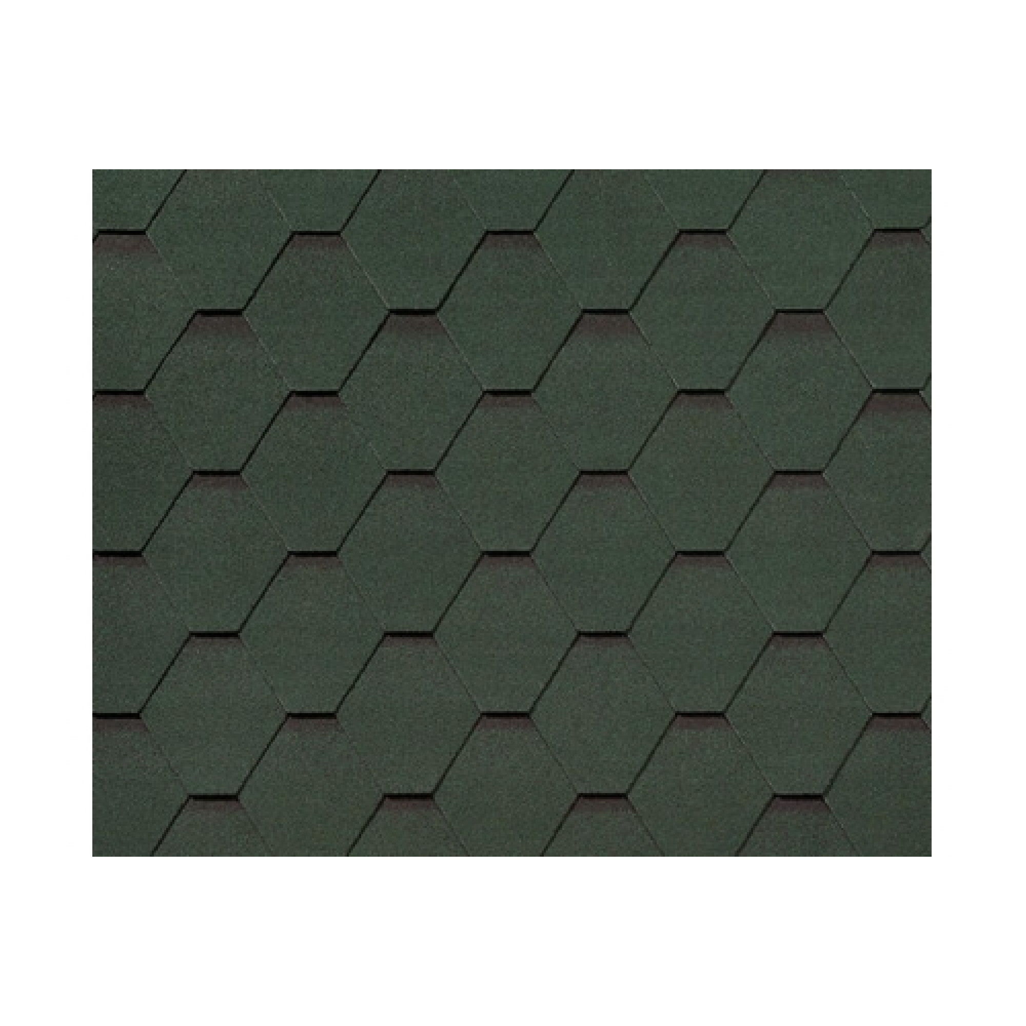RoofShield черепица Классик Стандарт (3м2) Зеленый с оттенением