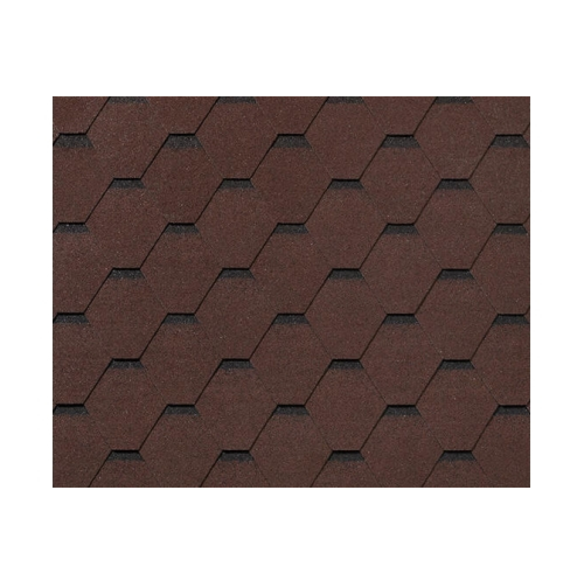 RoofShield черепица Фемили Лайт Стандарт (3м2) Коричневый с оттенением