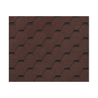 RoofShield черепица Фемили Лайт Стандарт (3м2) Коричневый с оттенением