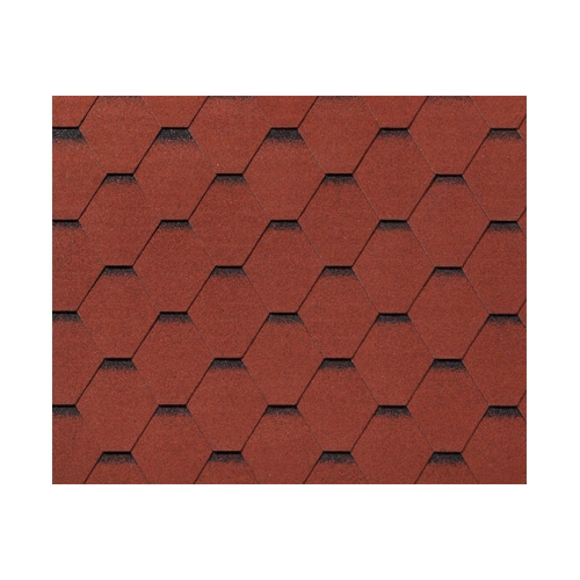 RoofShield черепица Фемили Лайт Стандарт (3м2) Красный с оттенением