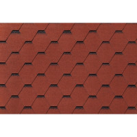 RoofShield черепица Фемили Лайт Модерн (3м2) Красный с оттенением
