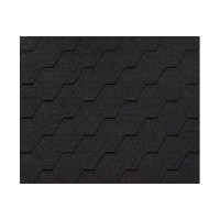 RoofShield черепица Фемили Эко Лайт Стандарт (3м2) Графитно-черный
