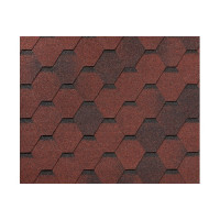 RoofShield черепица Фемили Эко Лайт Стандарт (3м2) Красный с оттенением