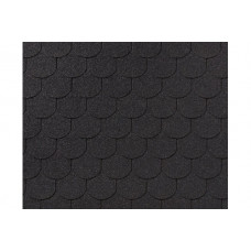 RoofShield черепица Фемили Эко Лайт Готик (3м2) Графитно-черный