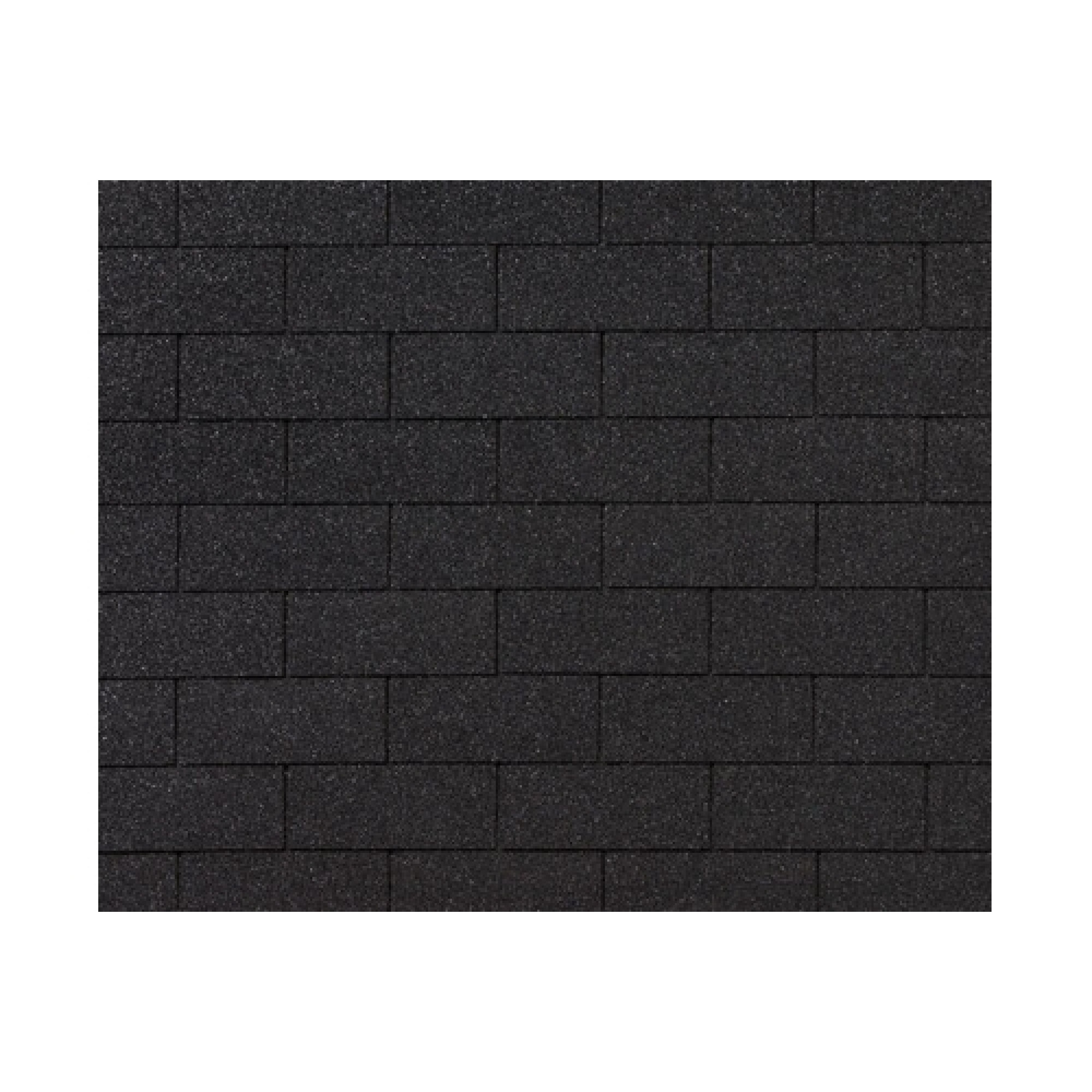 RoofShield черепица Фемили Эко Лайт Американ (3м2) Графитно-черный